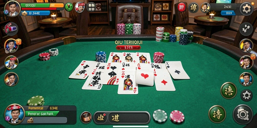 Gameplay menarik dari 234E menampilkan momen seru permainan QiuQiu.