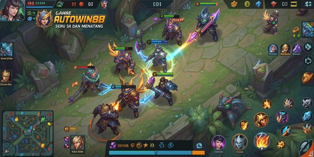 Tampilan gameplay seru dengan karakter unik dalam AUTOWIN88.