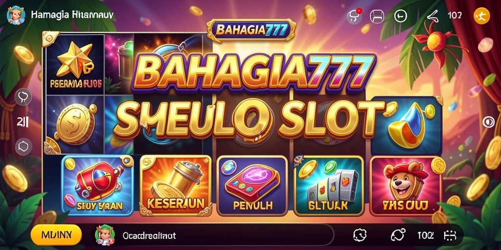 Tampilan gameplay seru dari BAHAGIA777 dengan berbagai tema slot.