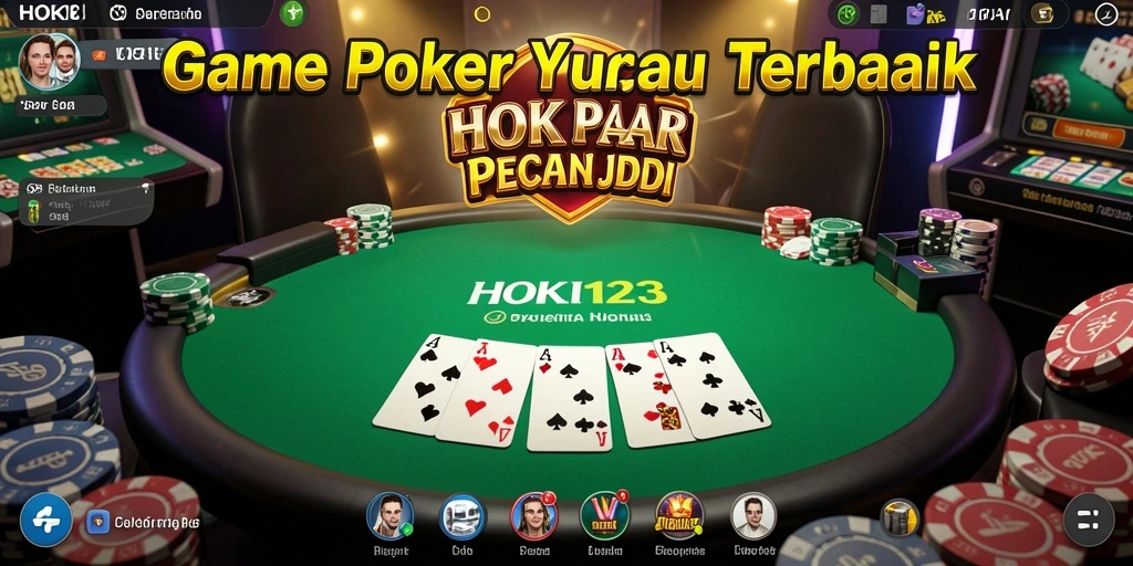 Screenshot utama HOKI123 menampilkan gameplay Poker yang seru dan menarik.