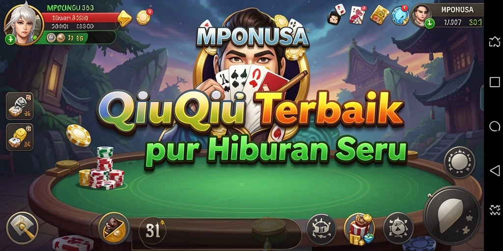 Screenshot gameplay MPONUSA dengan aksi seru QiuQiu.