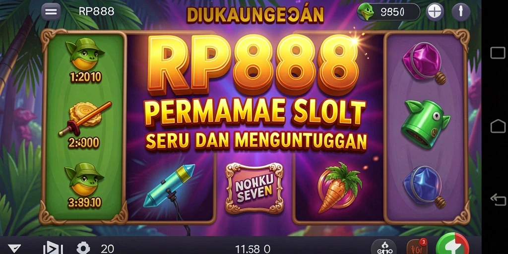 Tangkapan layar utama RP888 menampilkan gameplay yang seru dan mendebarkan.