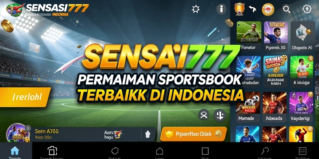 Tampilan gameplay menarik dalam SENSASI777 dengan berbagai pilihan taruhan.
